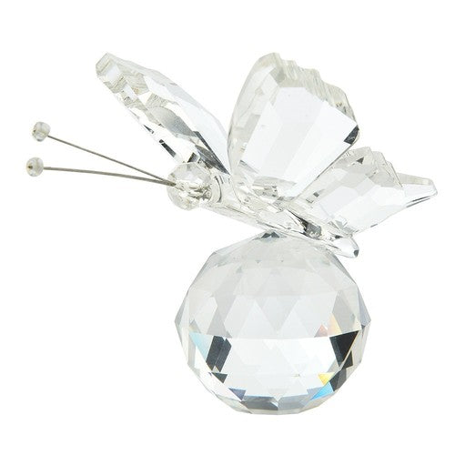 Butterfly Figurine Glass Ornament