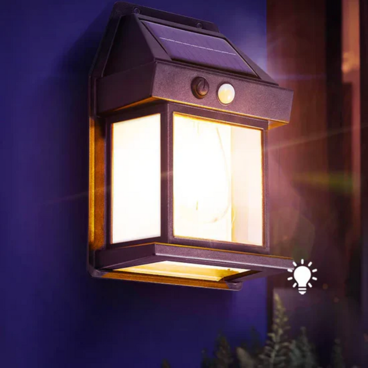 Solar Motion Sensor Wall Lamp 3 Modes
