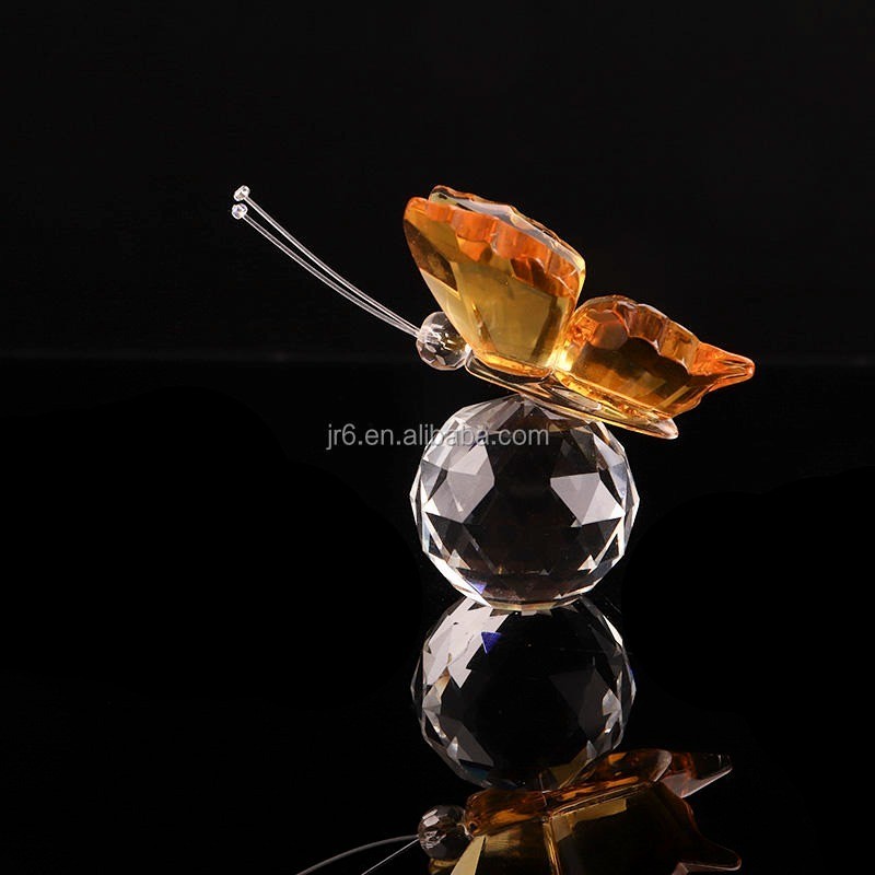 Butterfly Figurine Glass Ornament