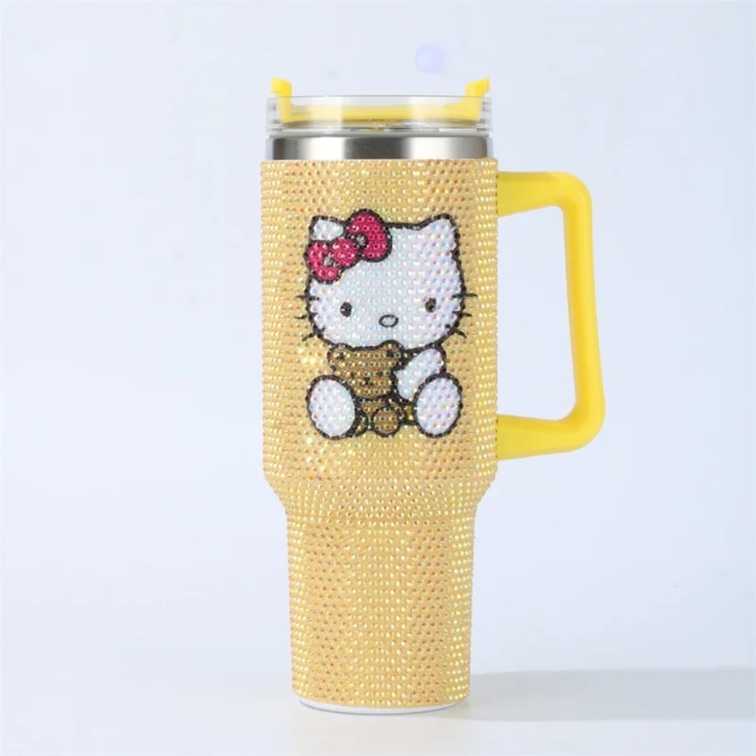 Black Cat Cartoon Tumbler