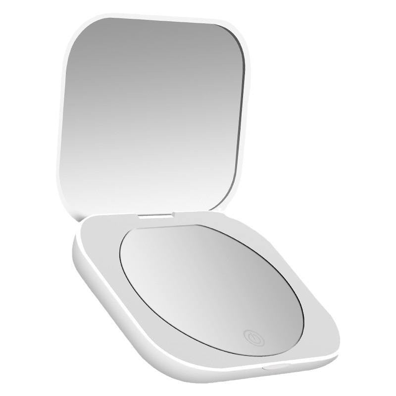 portable folding square makeup mirror