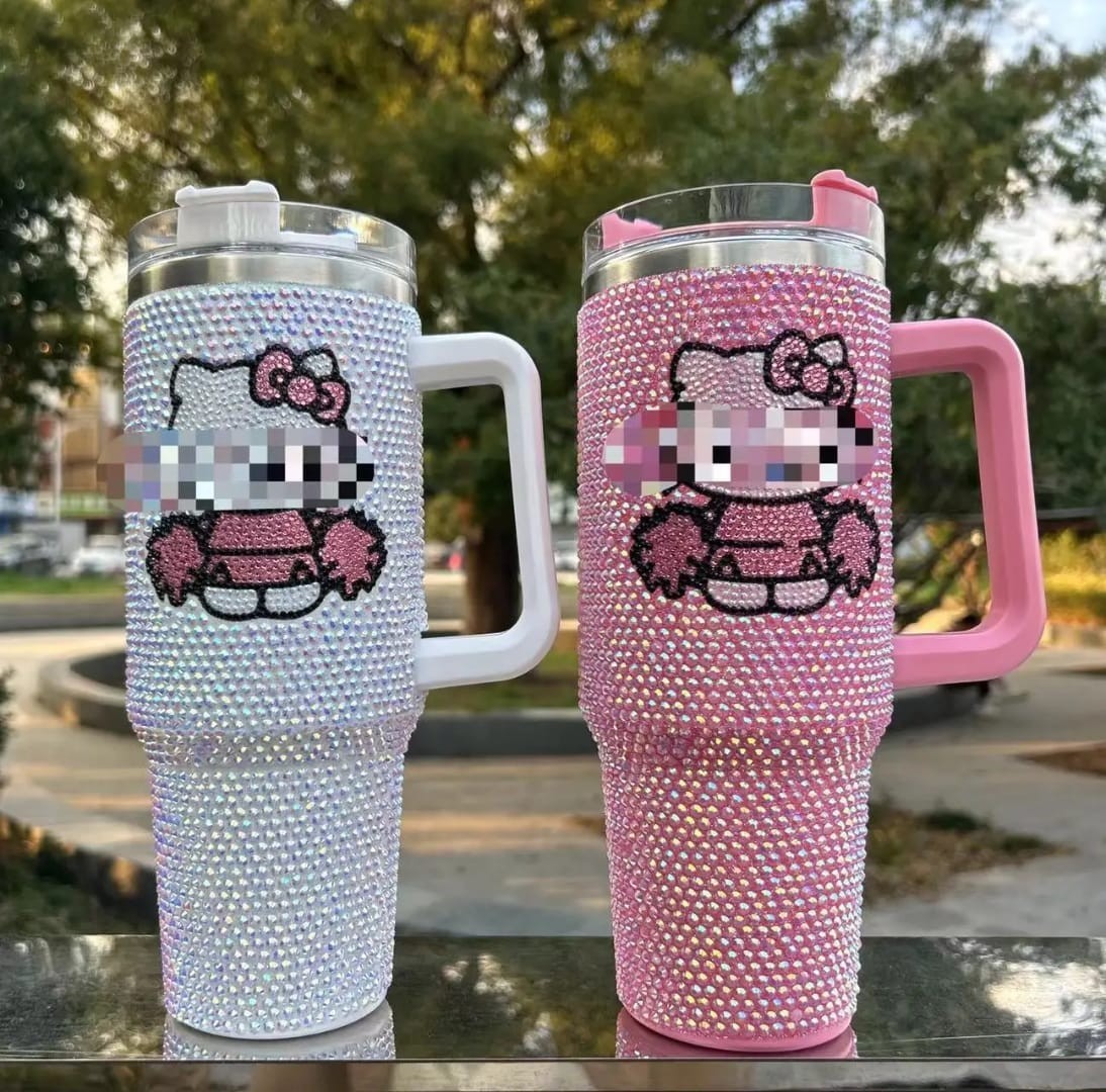 Black Cat Cartoon Tumbler