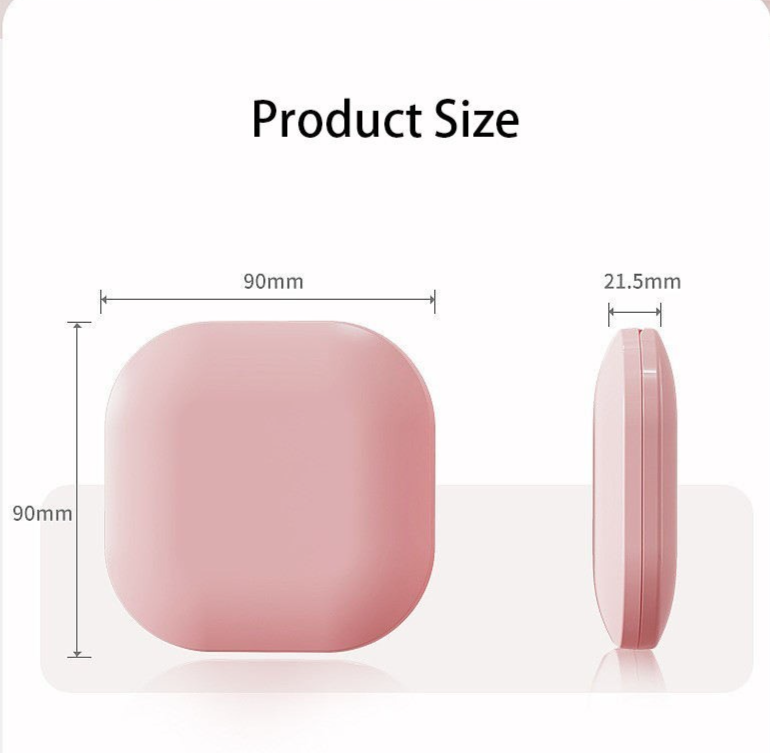 portable folding square makeup mirror