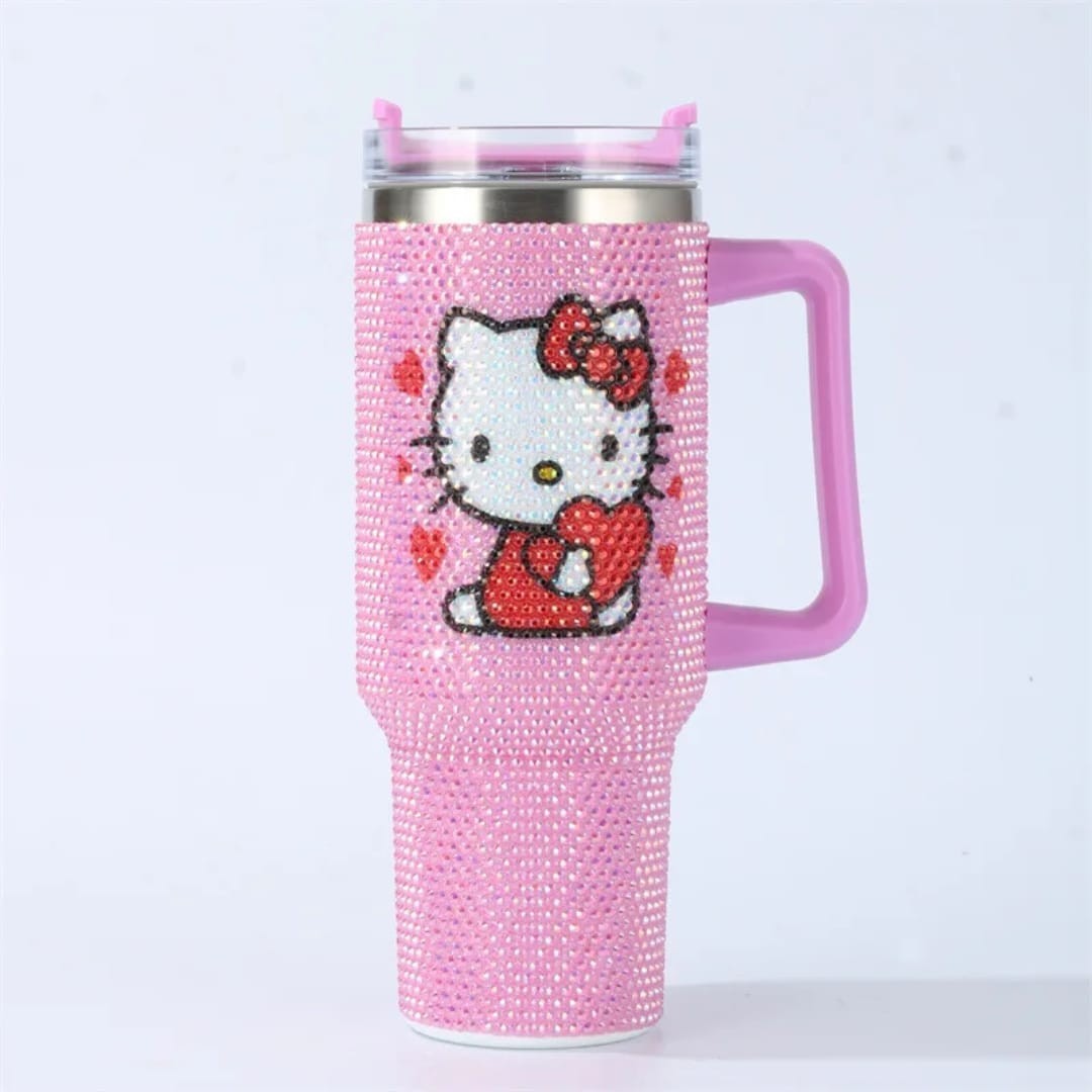 Black Cat Cartoon Tumbler