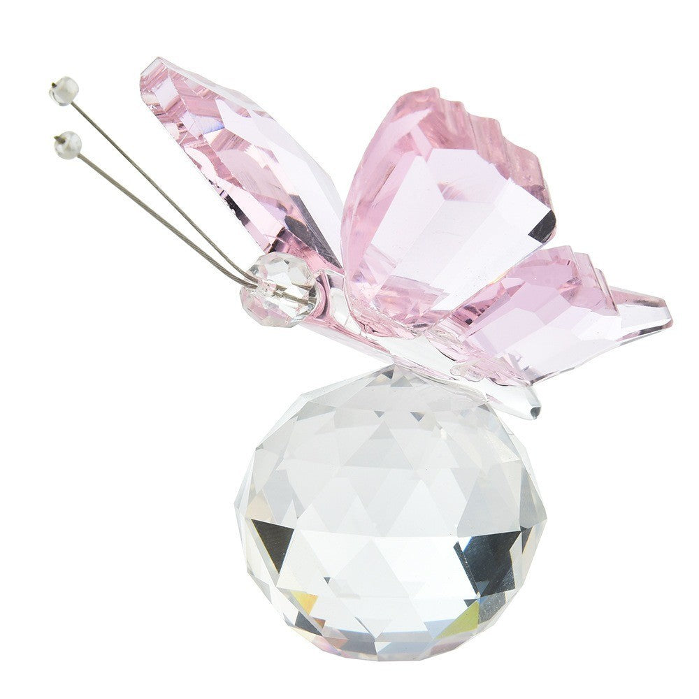 Butterfly Figurine Glass Ornament