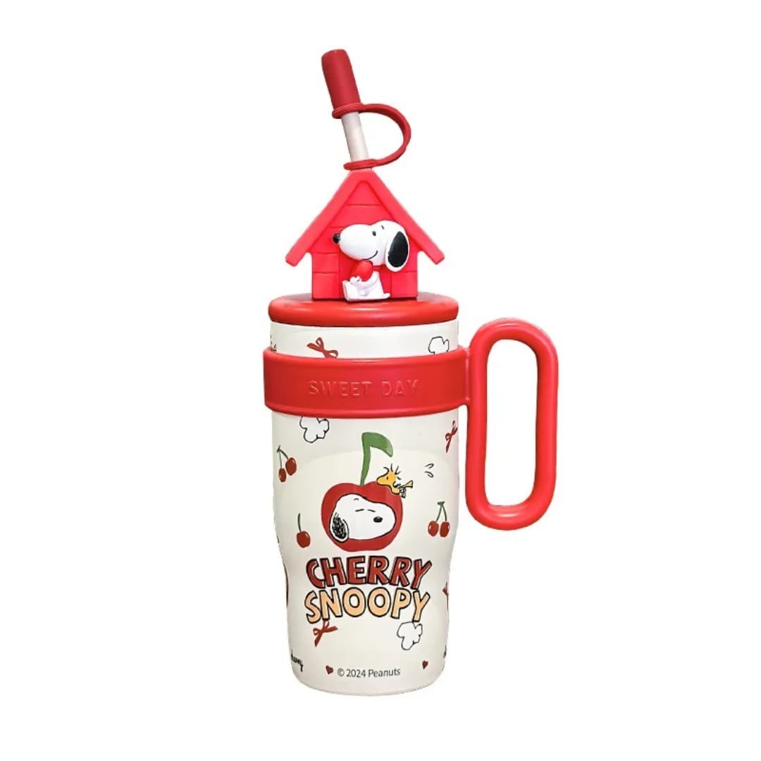 Cherry Snoopy & Shinchan Cartoon Insulated Mug 