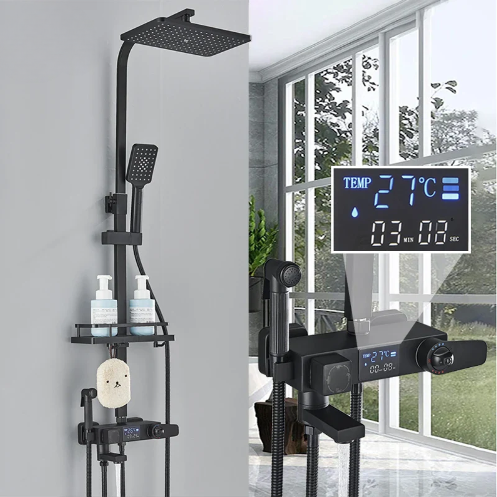 Digital Display Thermostatic Shower Faucet