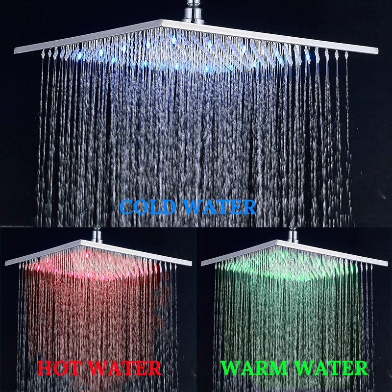 big rainfall shower head