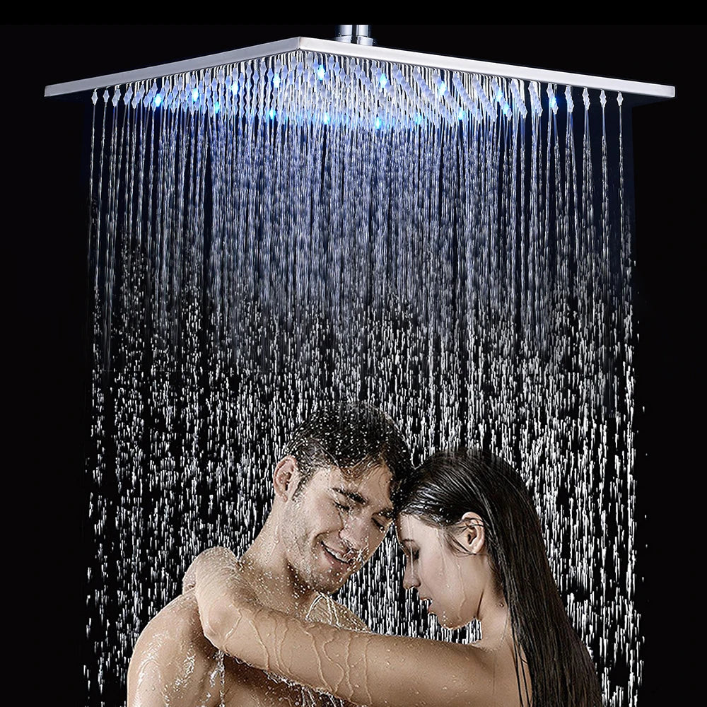 big rainfall shower head