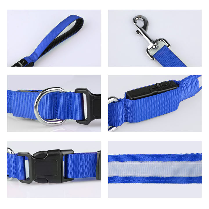 New Design Cool USB Rechargeable LED Flashing Anti-lost Dog Leash