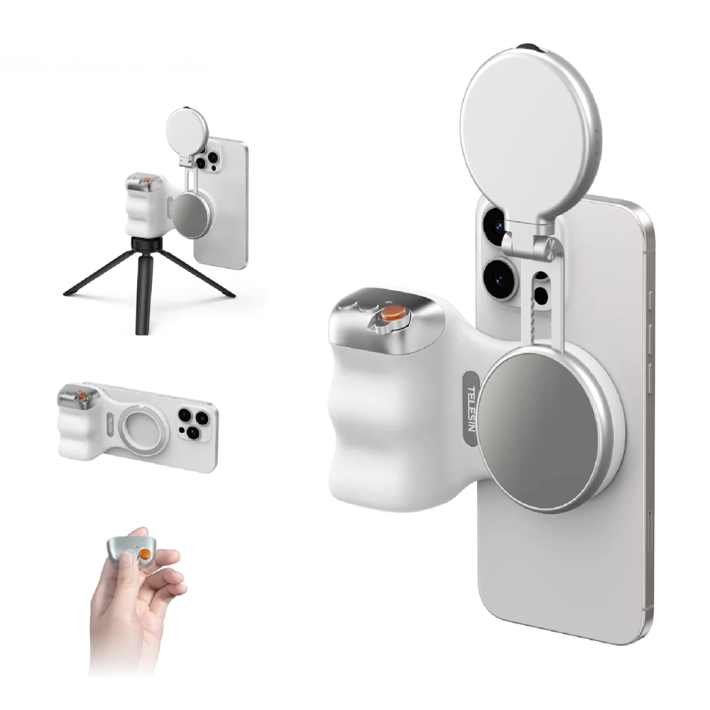 Magnetic Phone Camera Grip with Remote for iPhone & Android