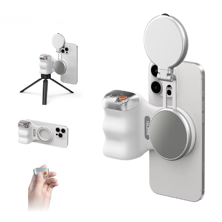 Magnetic Phone Camera Grip with Remote for iPhone & Android