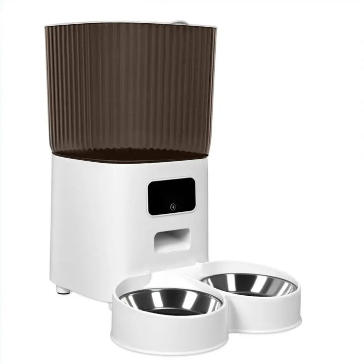 Pet Automatic Feeders 5L Smart Dong/cat Feeder With Dual Bowls WiFi APP Remote Control Cat Food Dispenser USB Power Dog Feeder