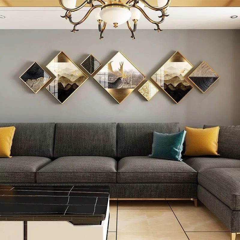 sofa background wall decore