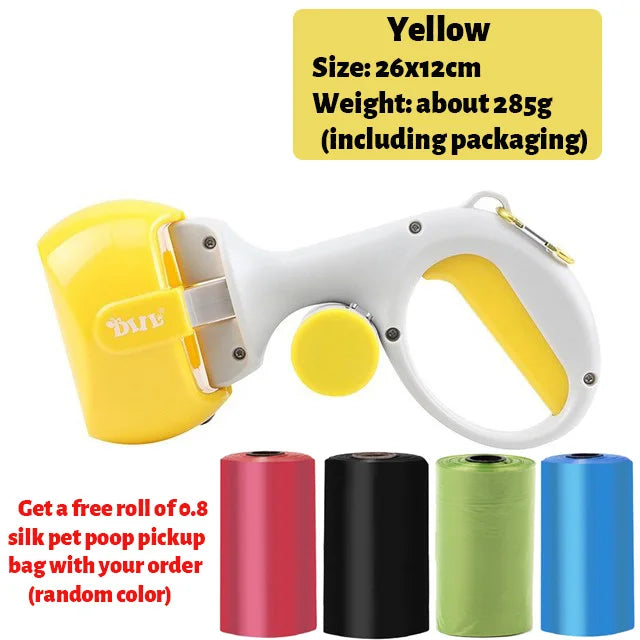 Pet Poop Picker Portable Scooper Animal Waste Sanitary Pickup Remover Dog Outdoor Cleaner Garbage Picker Poop Bag Excrement Tool