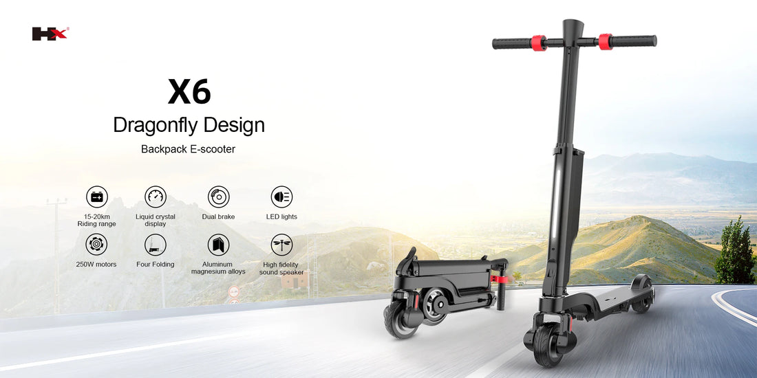 HX X6 electric scooter Foldable 350W 25KM/H Electric scooters 7.5AH 36V E Scooter 5.5 Inch Escooter for Adults