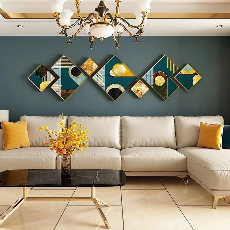 sofa background wall decore