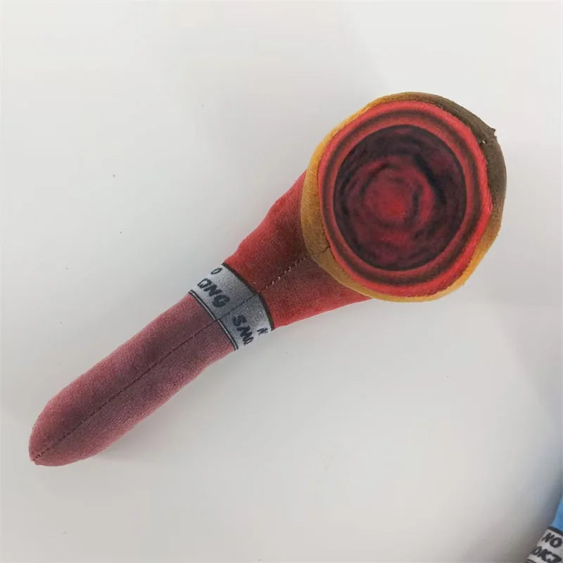 Dog Squeakers For Toys Pet Pipe Smoke Plush Pet Toy Dog Handsome Toy Dog Joint Toys Interactive Toy For Dogs