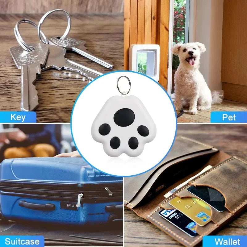 GPS Tracker Mini Fashion Smart Pets Dog Cat Pet Locator Bluetooth Tracker Child Bag Key Finder Locator Reminder for IOS/ Android