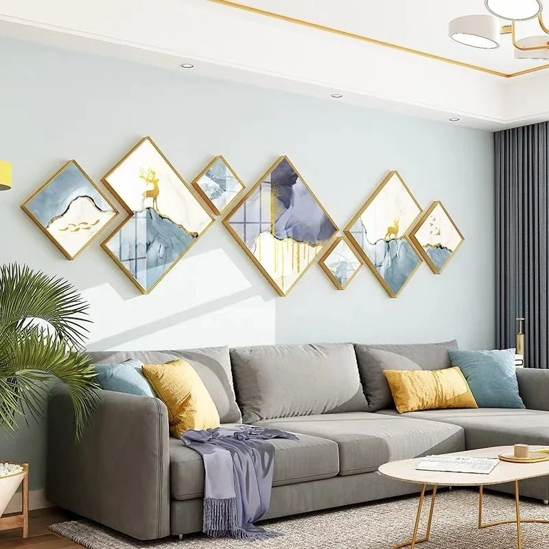 sofa background wall decore