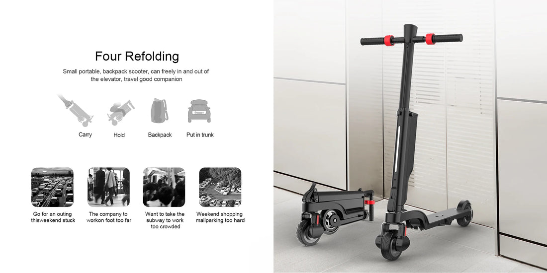 HX X6 electric scooter Foldable 350W 25KM/H Electric scooters 7.5AH 36V E Scooter 5.5 Inch Escooter for Adults