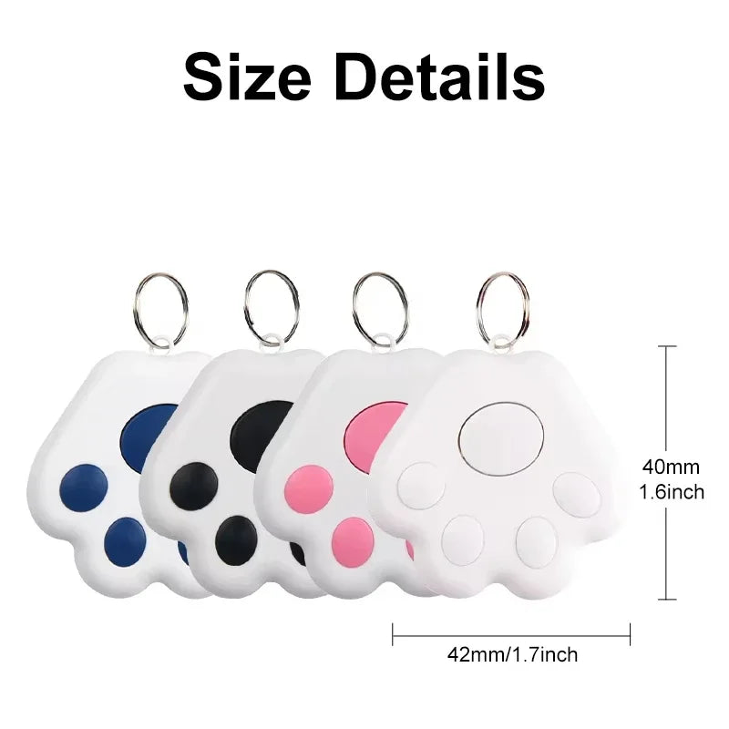 GPS Tracker Mini Fashion Smart Pets Dog Cat Pet Locator Bluetooth Tracker Child Bag Key Finder Locator Reminder for IOS/ Android