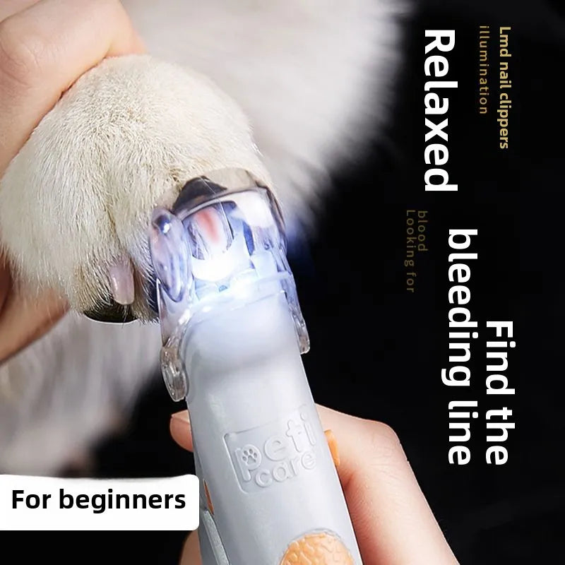 New Professional Pet Nail Clippers With LED Lights Cat and Dog Nail Clipper Tools Nail Clippers Clippers Pet Supplies For Dog