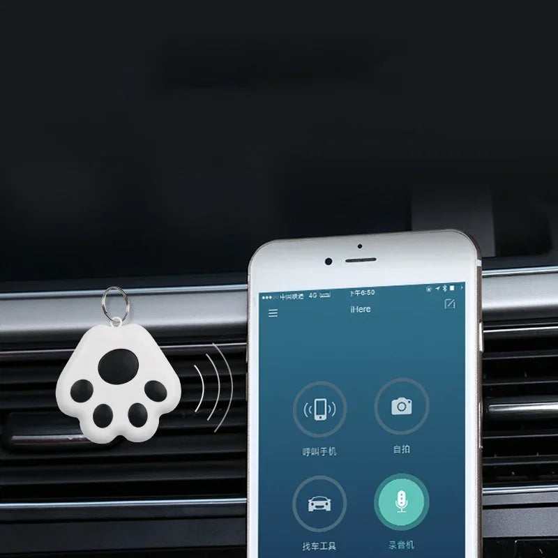 GPS Tracker Mini Fashion Smart Pets Dog Cat Pet Locator Bluetooth Tracker Child Bag Key Finder Locator Reminder for IOS/ Android