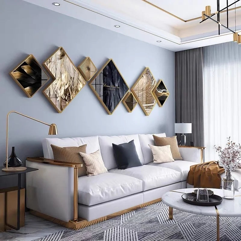 sofa background wall decore