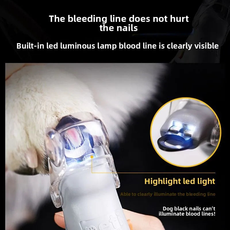 New Professional Pet Nail Clippers With LED Lights Cat and Dog Nail Clipper Tools Nail Clippers Clippers Pet Supplies For Dog