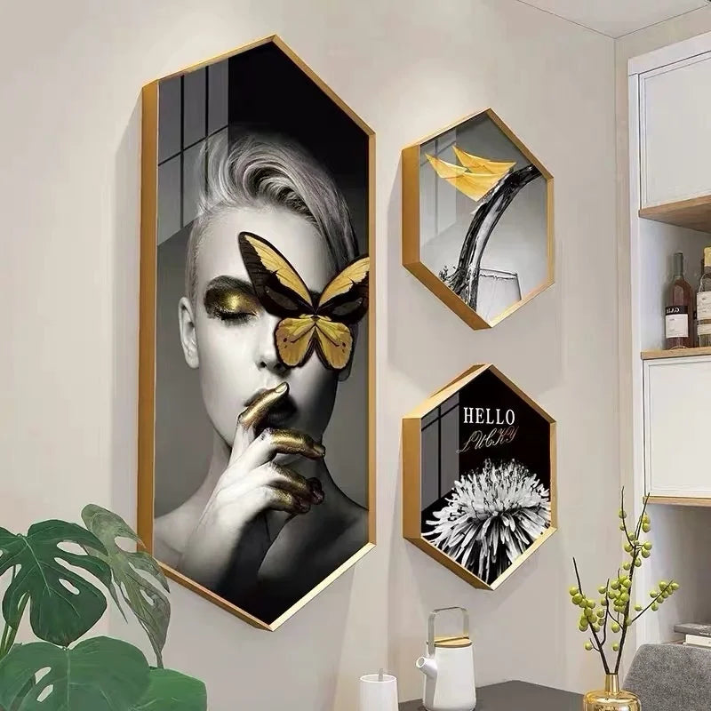 sofa background wall decore