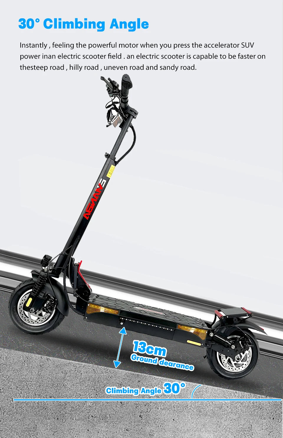 European US Warehouse Foldable 2 Wheel Portable Mobility Electric Scooter 800w For Adult