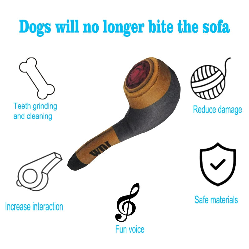 Dog Squeakers For Toys Pet Pipe Smoke Plush Pet Toy Dog Handsome Toy Dog Joint Toys Interactive Toy For Dogs