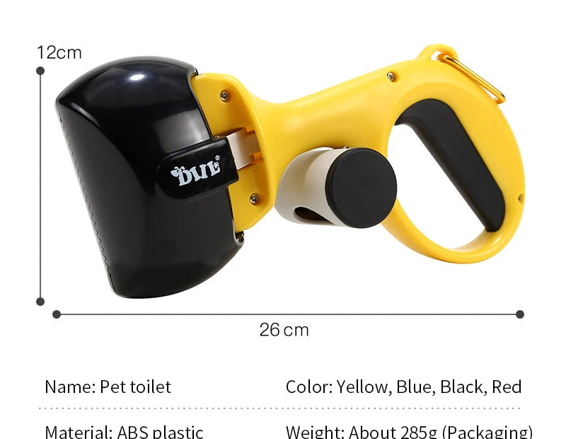 Pet Poop Picker Portable Scooper Animal Waste Sanitary Pickup Remover Dog Outdoor Cleaner Garbage Picker Poop Bag Excrement Tool