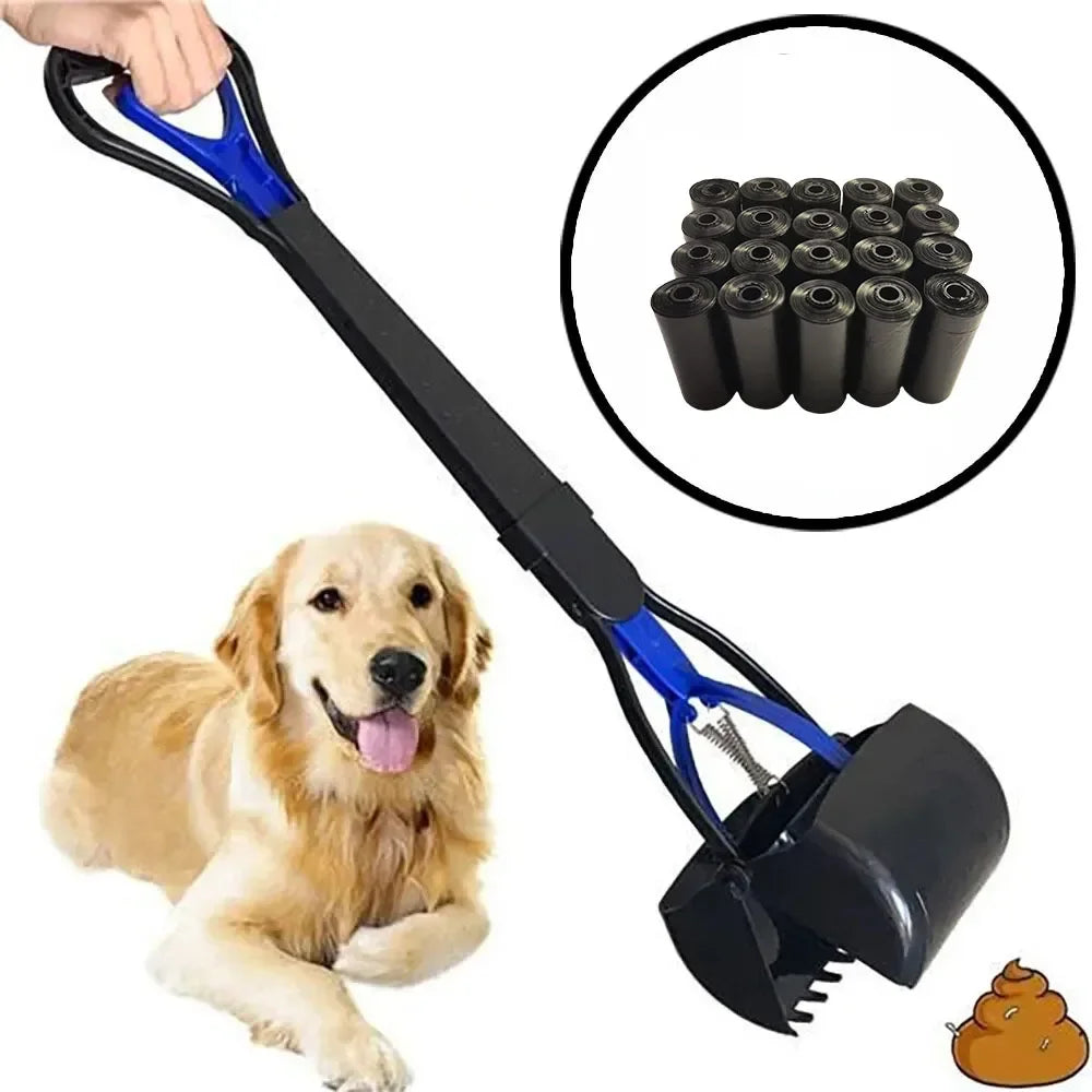 Cleaner Pooper Scooper Pet Dog Long Handle Pet Pooper Scooper Dog Cat Poop Scoop Clean Waste Cleaning Tools Pet garbage bag