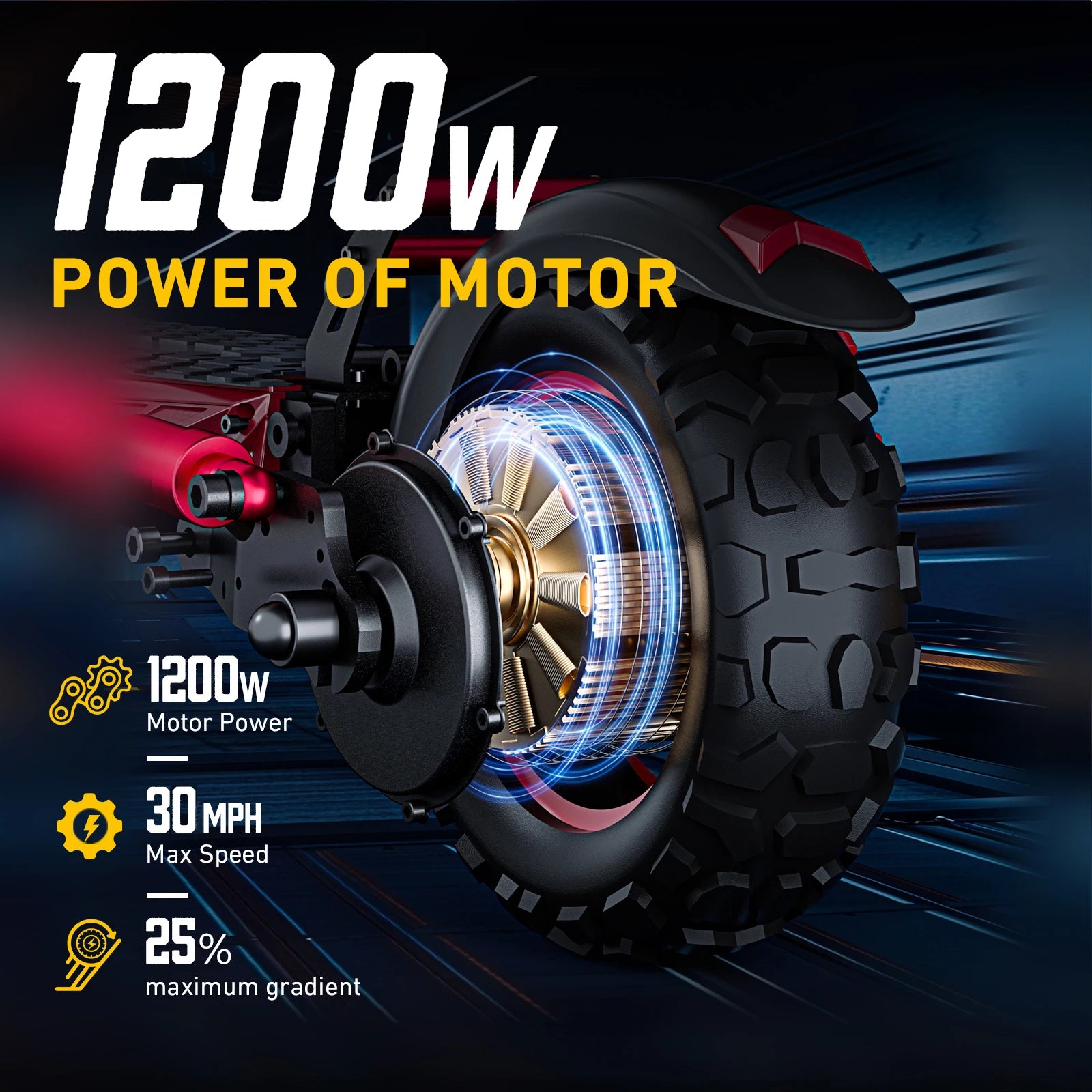 1200W off-road electric scooter