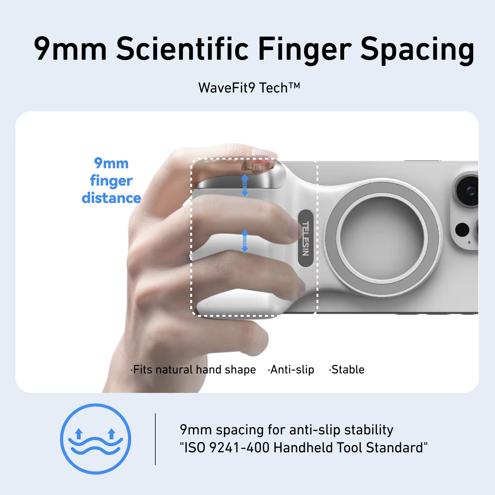 Magnetic Phone Camera Grip with Remote for iPhone & Android