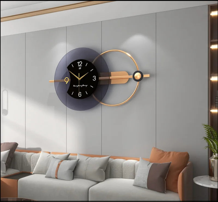 Large Modern Feather Design Wall Clock