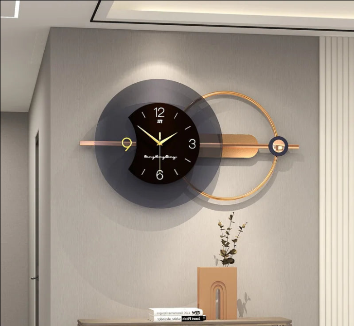 Large Modern Feather Design Wall Clock