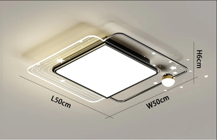 Remote Control LED Moon Ceiling Light
