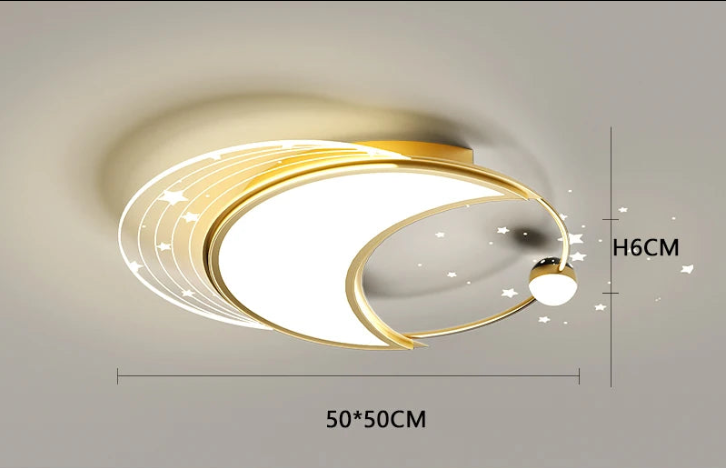 Remote Control LED Moon Ceiling Light