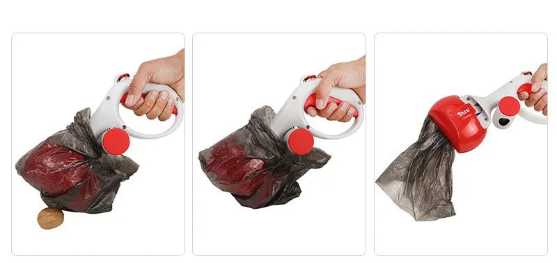 Pet Poop Picker Portable Scooper Animal Waste Sanitary Pickup Remover Dog Outdoor Cleaner Garbage Picker Poop Bag Excrement Tool