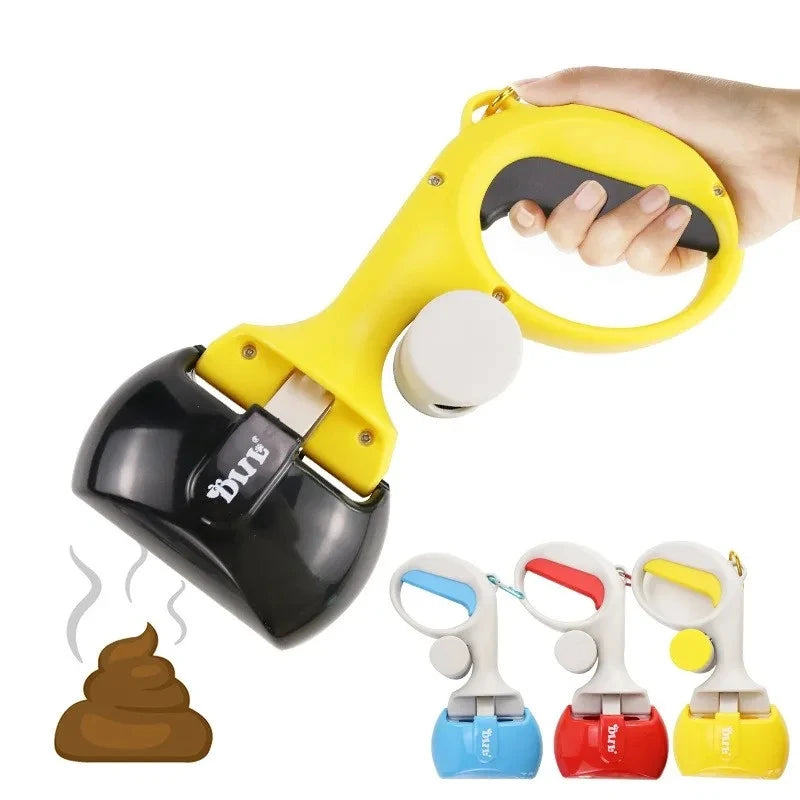 Pet Poop Picker Portable Scooper Animal Waste Sanitary Pickup Remover Dog Outdoor Cleaner Garbage Picker Poop Bag Excrement Tool