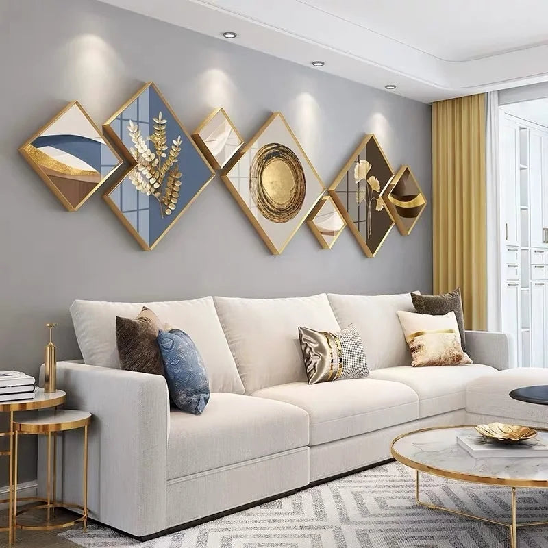 sofa background wall decore