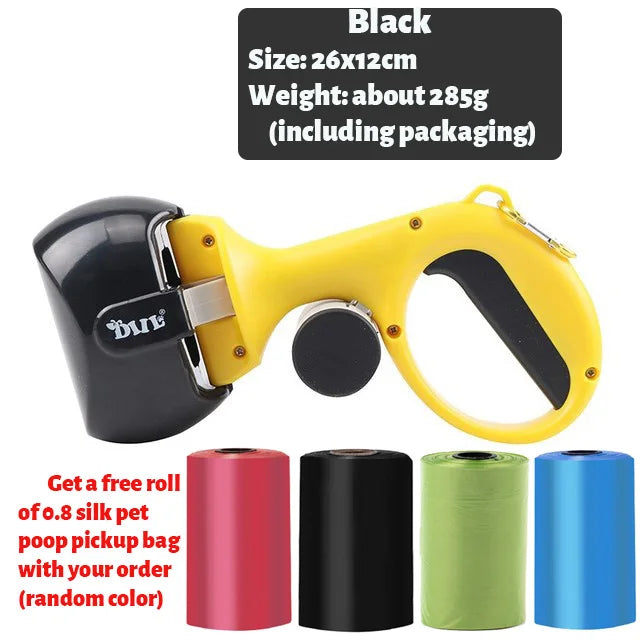 Pet Poop Picker Portable Scooper Animal Waste Sanitary Pickup Remover Dog Outdoor Cleaner Garbage Picker Poop Bag Excrement Tool