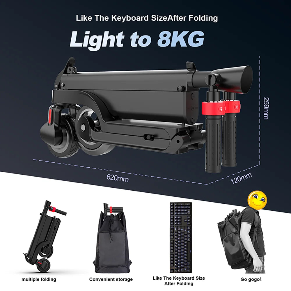 HX X6 Electric Scooter Adult 350W 7.5AH 36V 25KM/H Foldable Electric Kick E Scooter 5.5 inch Wheel EScooter For Adult Children