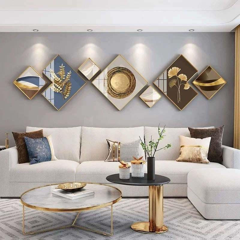 sofa background wall decore