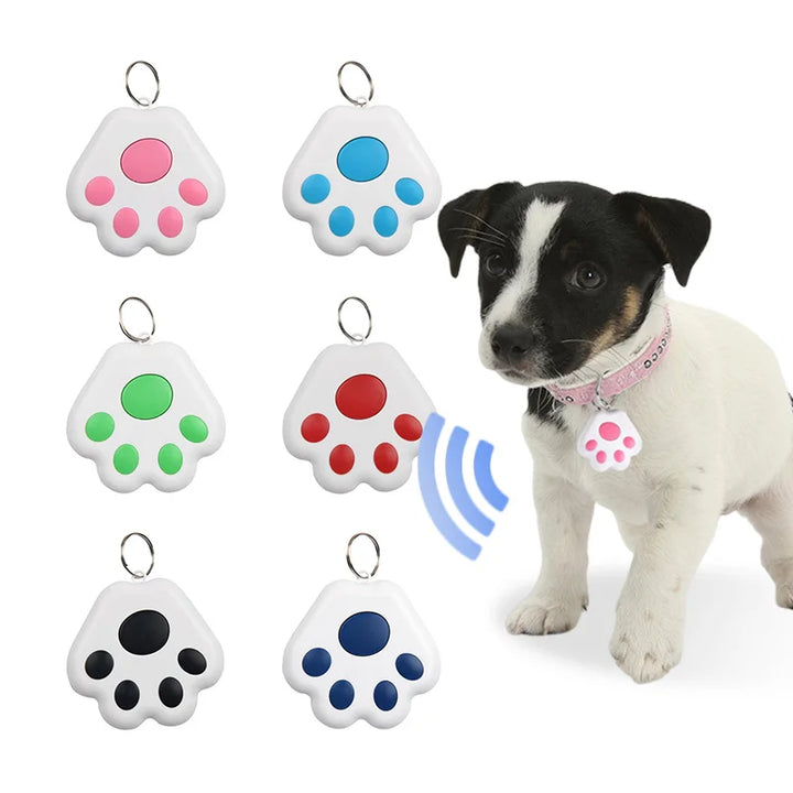 GPS Tracker Mini Fashion Smart Pets Dog Cat Pet Locator Bluetooth Tracker Child Bag Key Finder Locator Reminder for IOS/ Android