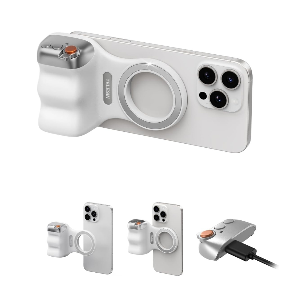 Magnetic Phone Camera Grip with Remote for iPhone & Android