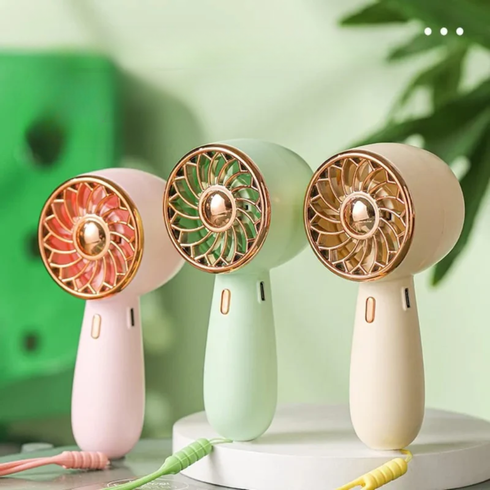 rechargeable handheld mini fan